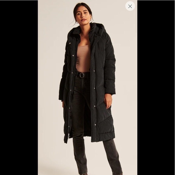 Abercrombie Ultra Long Puffer Winter Coat! - Picture 1 of 7
